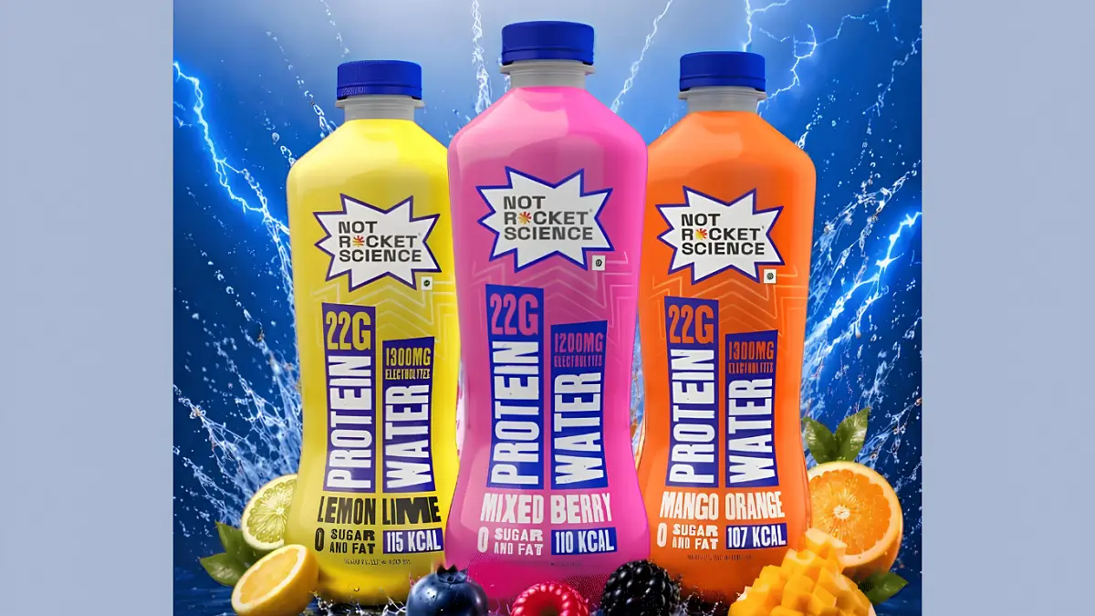 Not Rocket Science Protein Water India Launches with 22g Protein