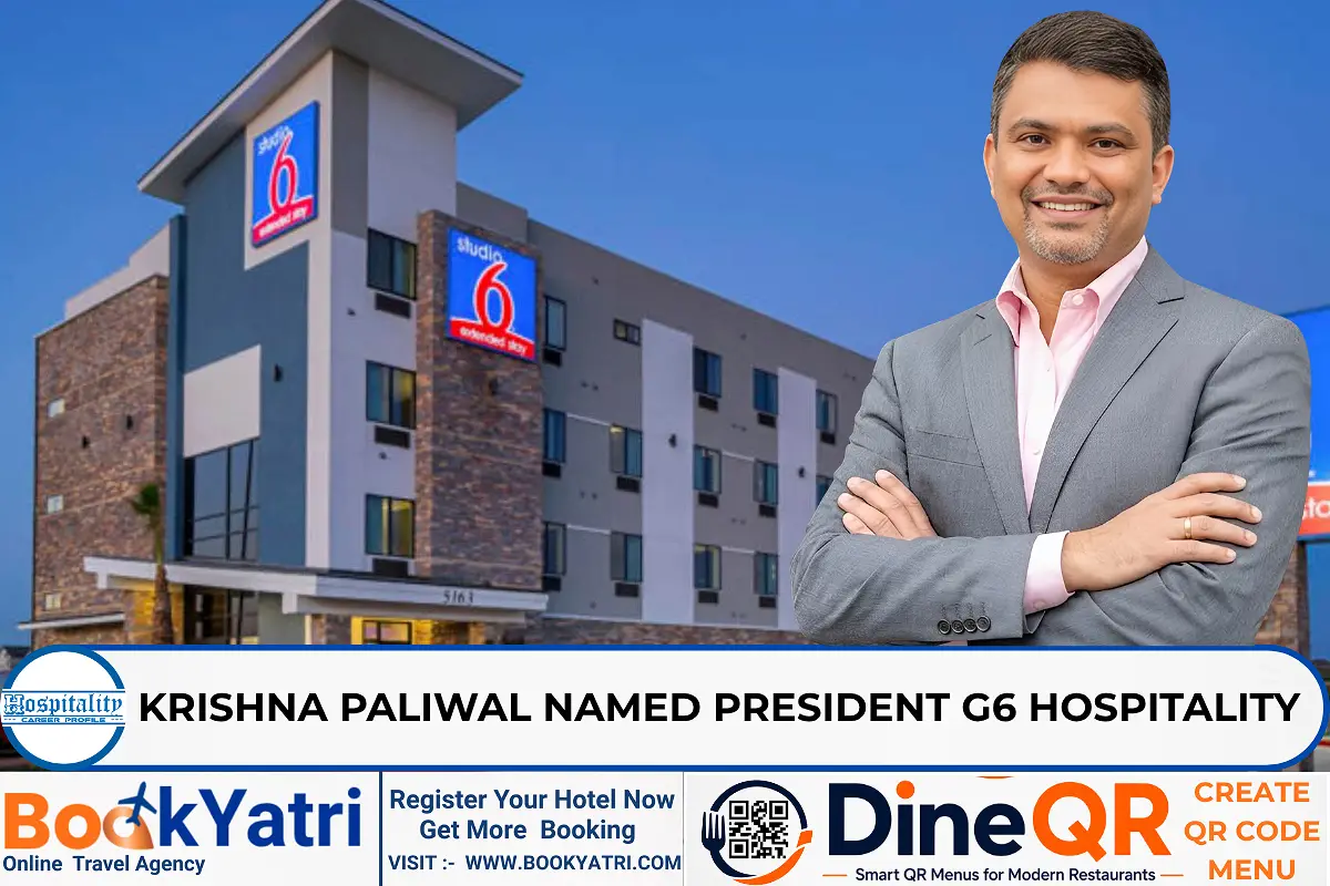 Krishna Paliwal Named New President at G6 Hospitality