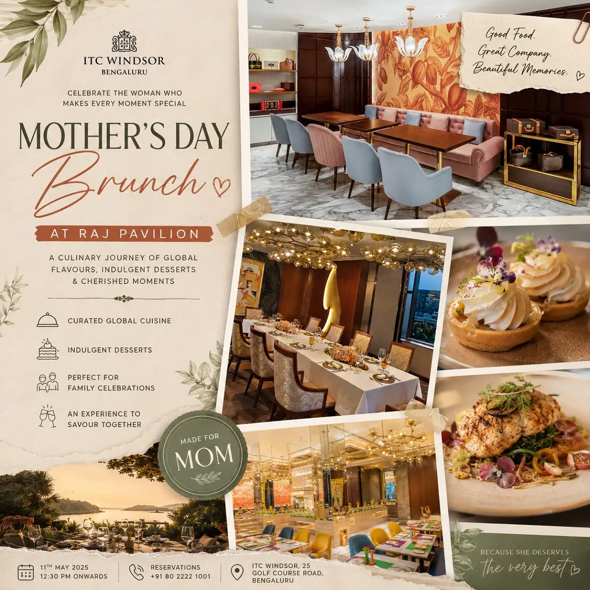 ITC Windsor Mother’s Day Brunch Curated at Raj Pavilion