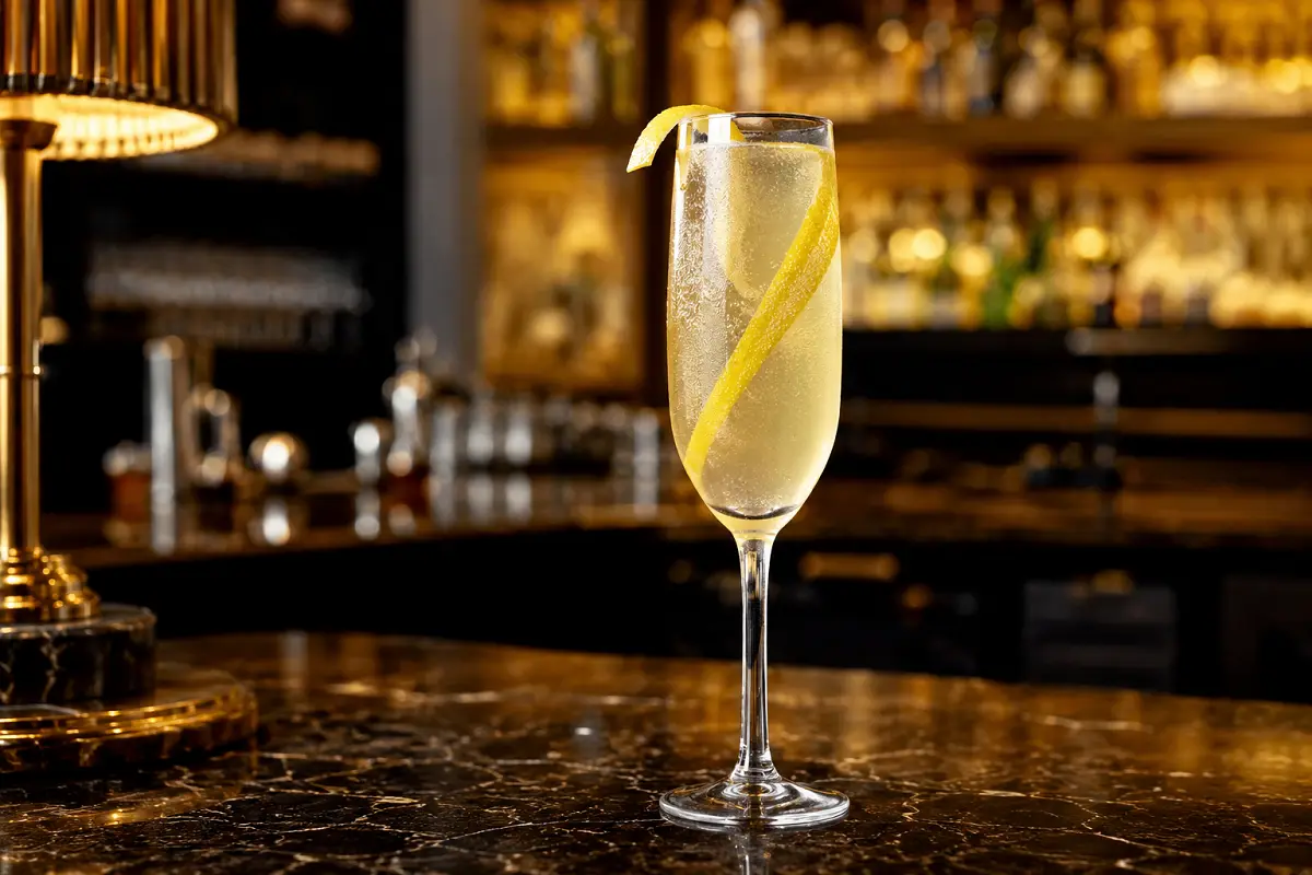 French 75 Cocktail Recipe with SOP, Garnish & Presentation Guide