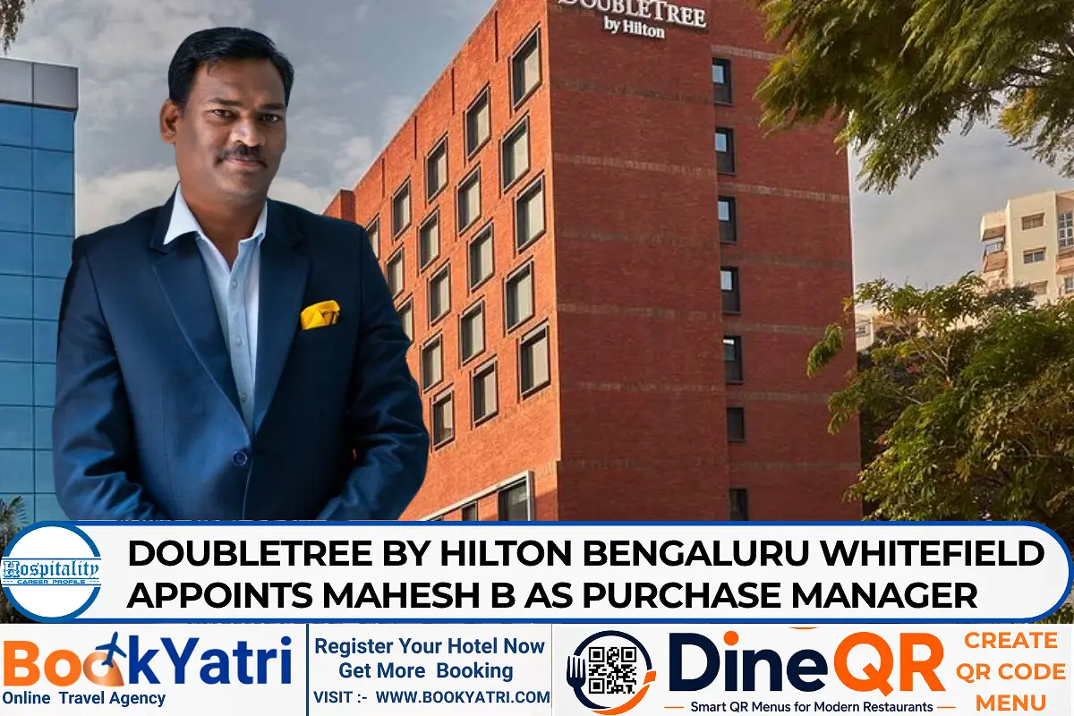 Mahesh B Joins DoubleTree Bengaluru as Purchase Manager