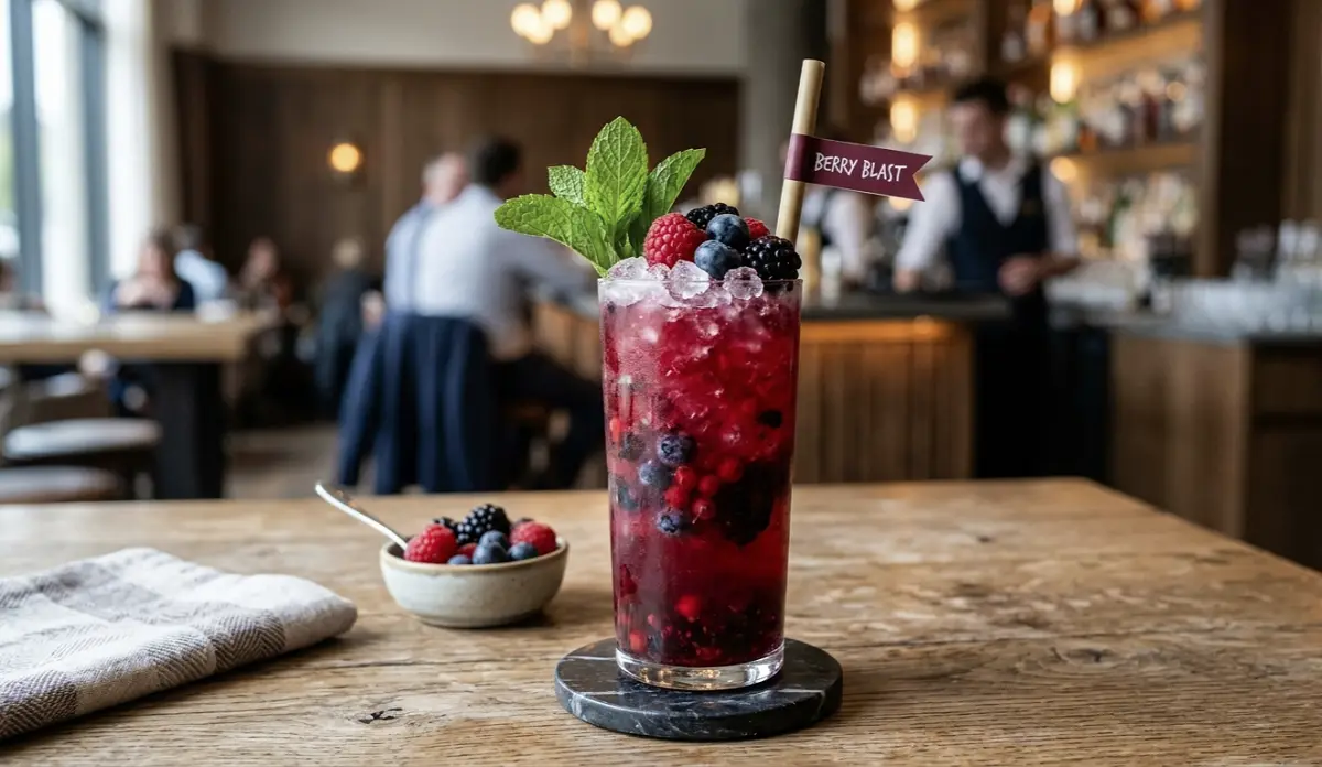 Berry Blast Mocktail Recipe Hotel Style with SOP Guide