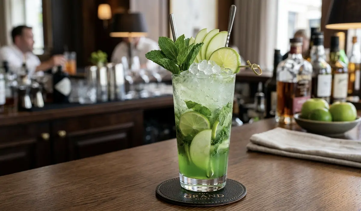 Green Apple Mojito Mocktail Recipe with SOP, Garnish & Presentation Guide