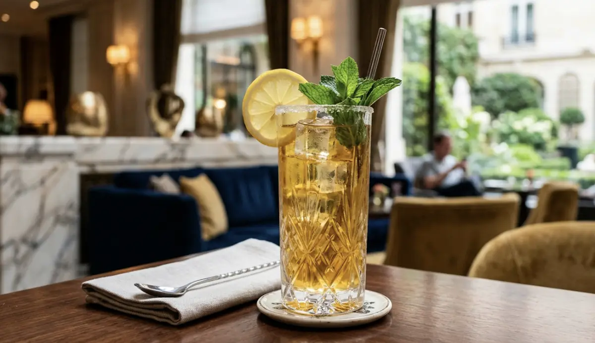 Luxury Iced Tea Mocktail Recipe with SOP, Garnish Guide
