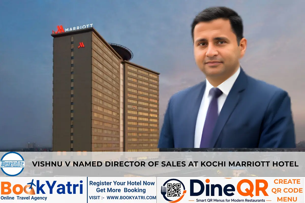 Vishnu V Named Director of Sales at Kochi Marriott Hotel