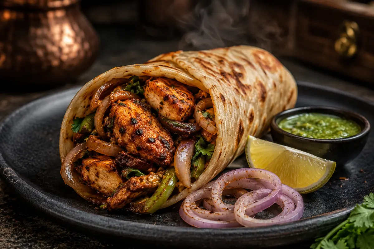 Kathi Roll Chicken Recipe with SOP & Presentation Guide