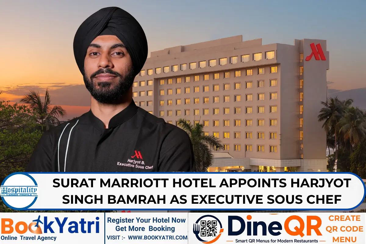 Surat Marriott Hotel Appoints Harjyot Singh Bamrah as Executive Sous Chef