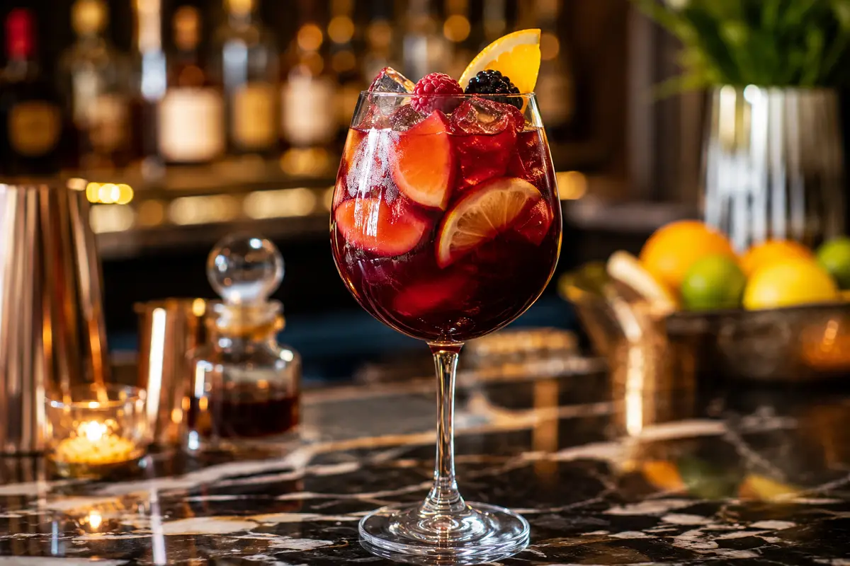 Sangria Cocktail Recipe with SOP, Garnish & Presentation Guide