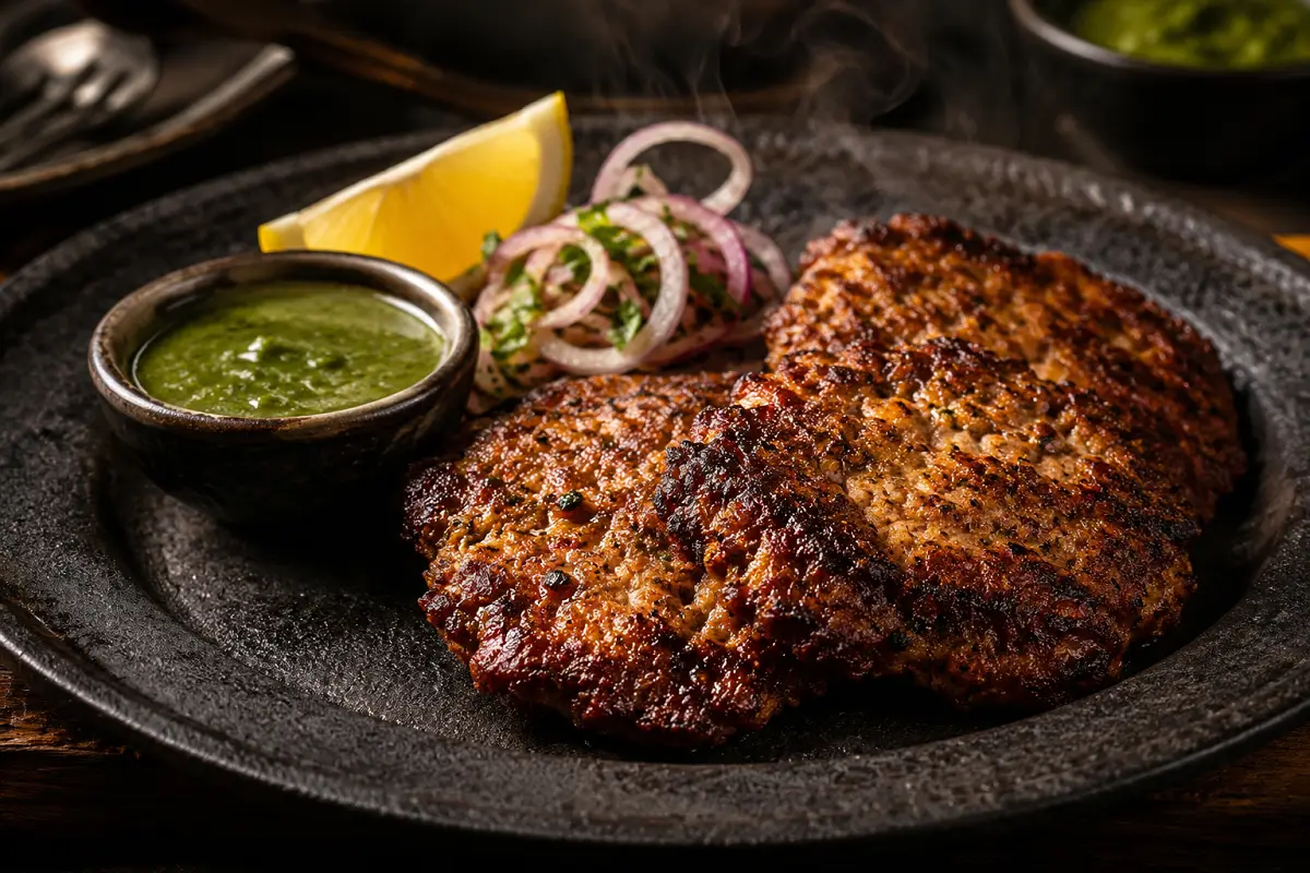 Chicken Chapli Kebab Recipe with SOP & Presentation Guide