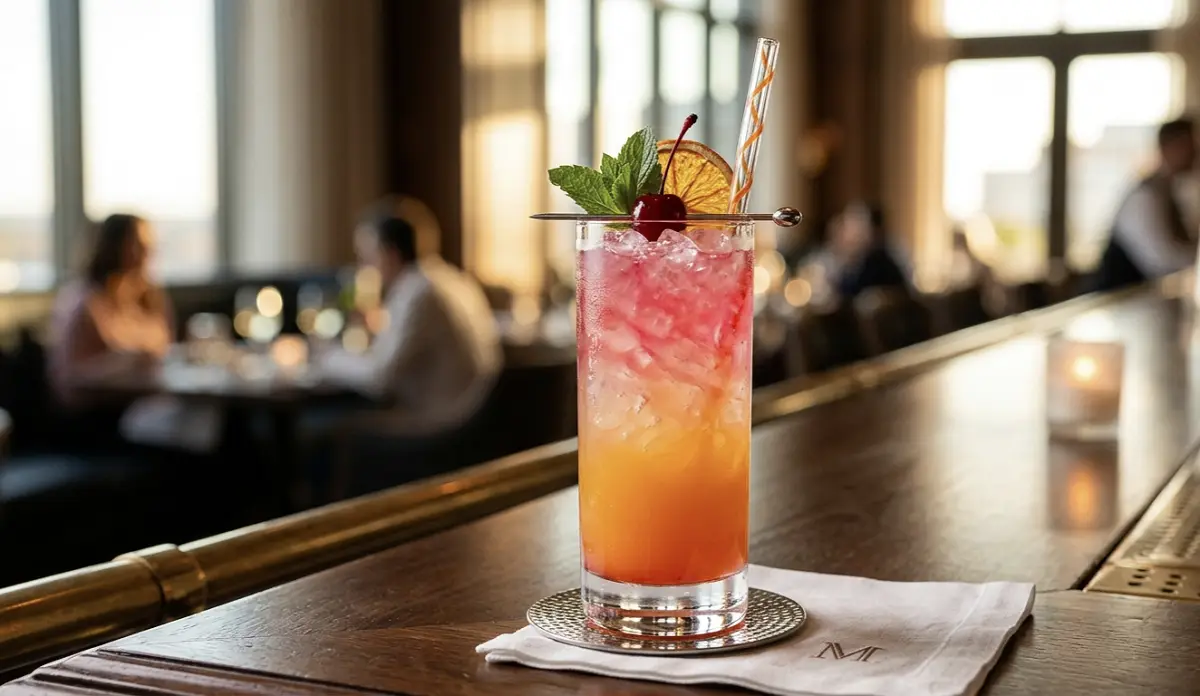 Pink Sunset Mocktail Recipe Hotel Style Guide