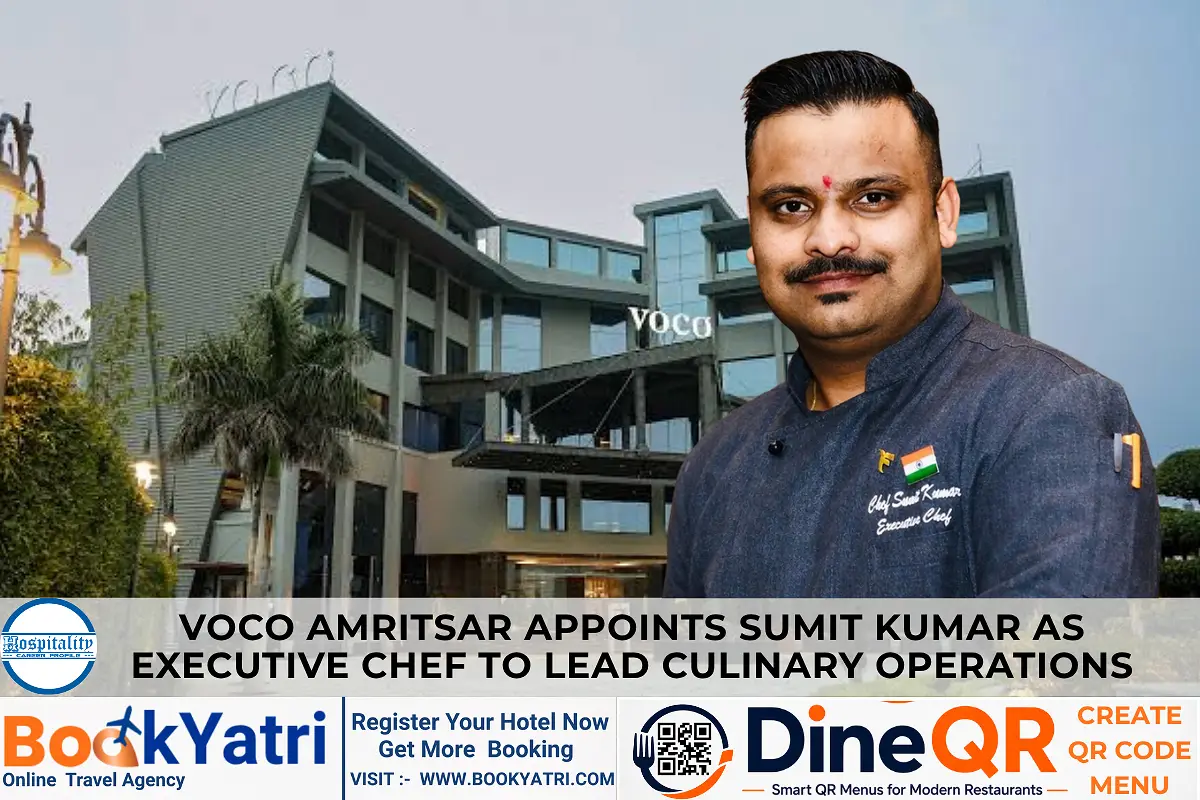 Sumit Kumar New Executive Chef at voco Amritsar