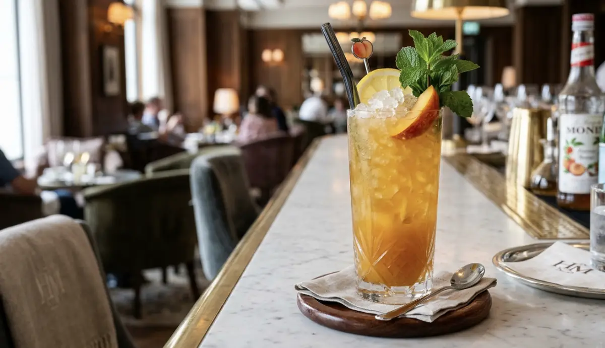 Lemon Peach Mocktail Recipe Hotel Style Guide