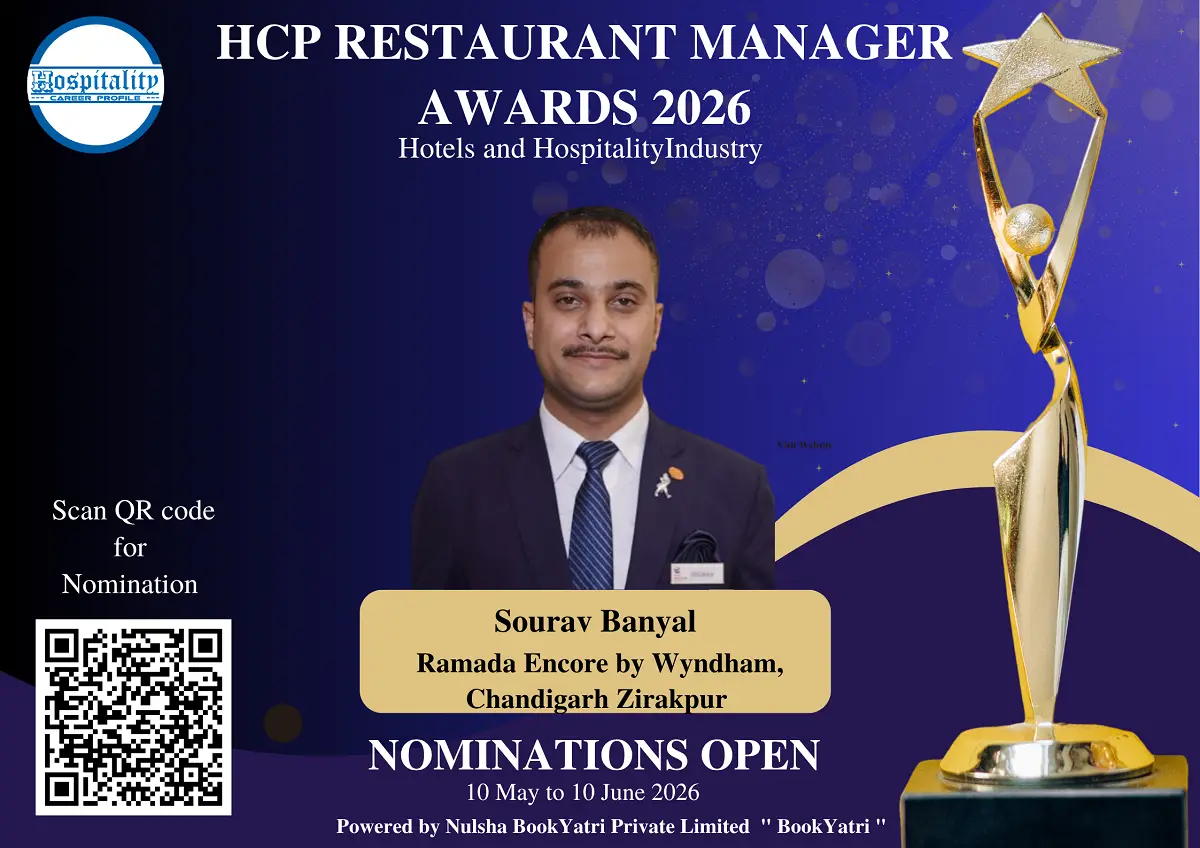 Sourav Banyal Recognised in Restaurant Manager Award 2026