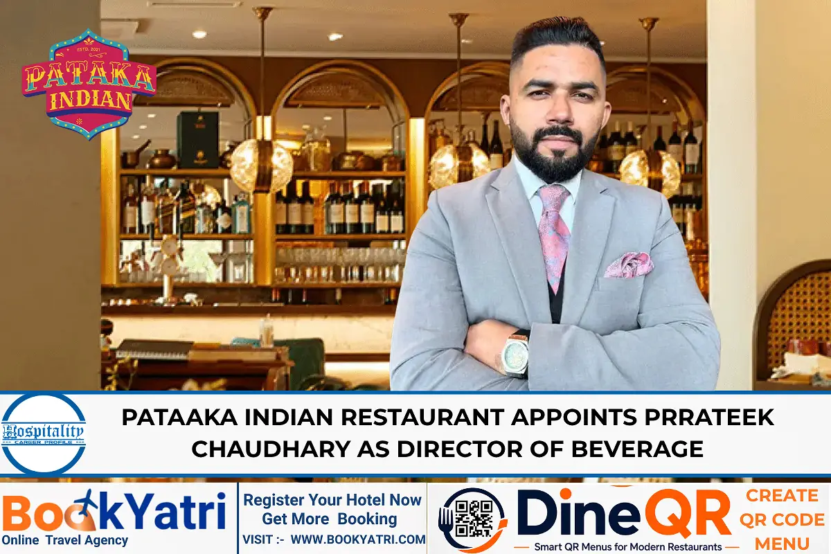 Prrateek Chaudhary New Dorector of Beverage at Pataaka