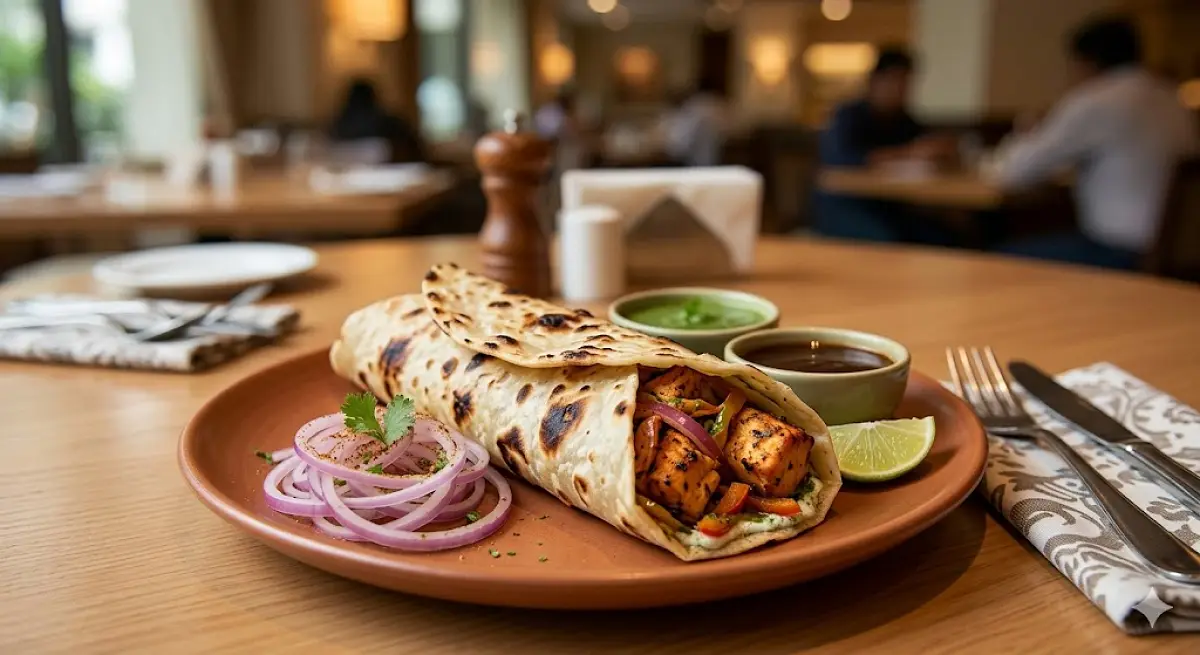 Chicken Tikka Roll Recipe with SOP & Presentation Guide