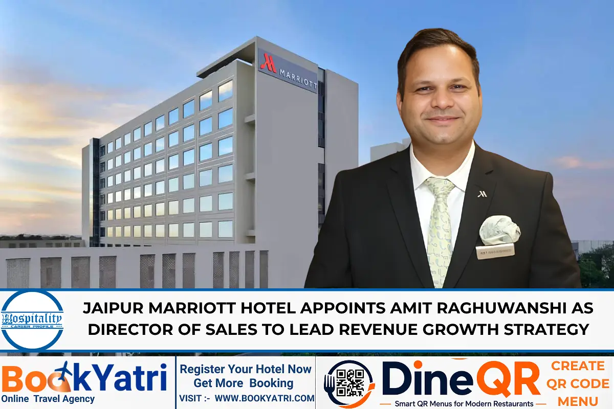 Amit Raghuwanshi appointed New Director of Sales  By Marriott (Jaipur)