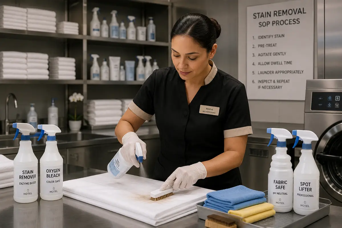 10 Professional Stain Removal Techniques: Housekeeping Training