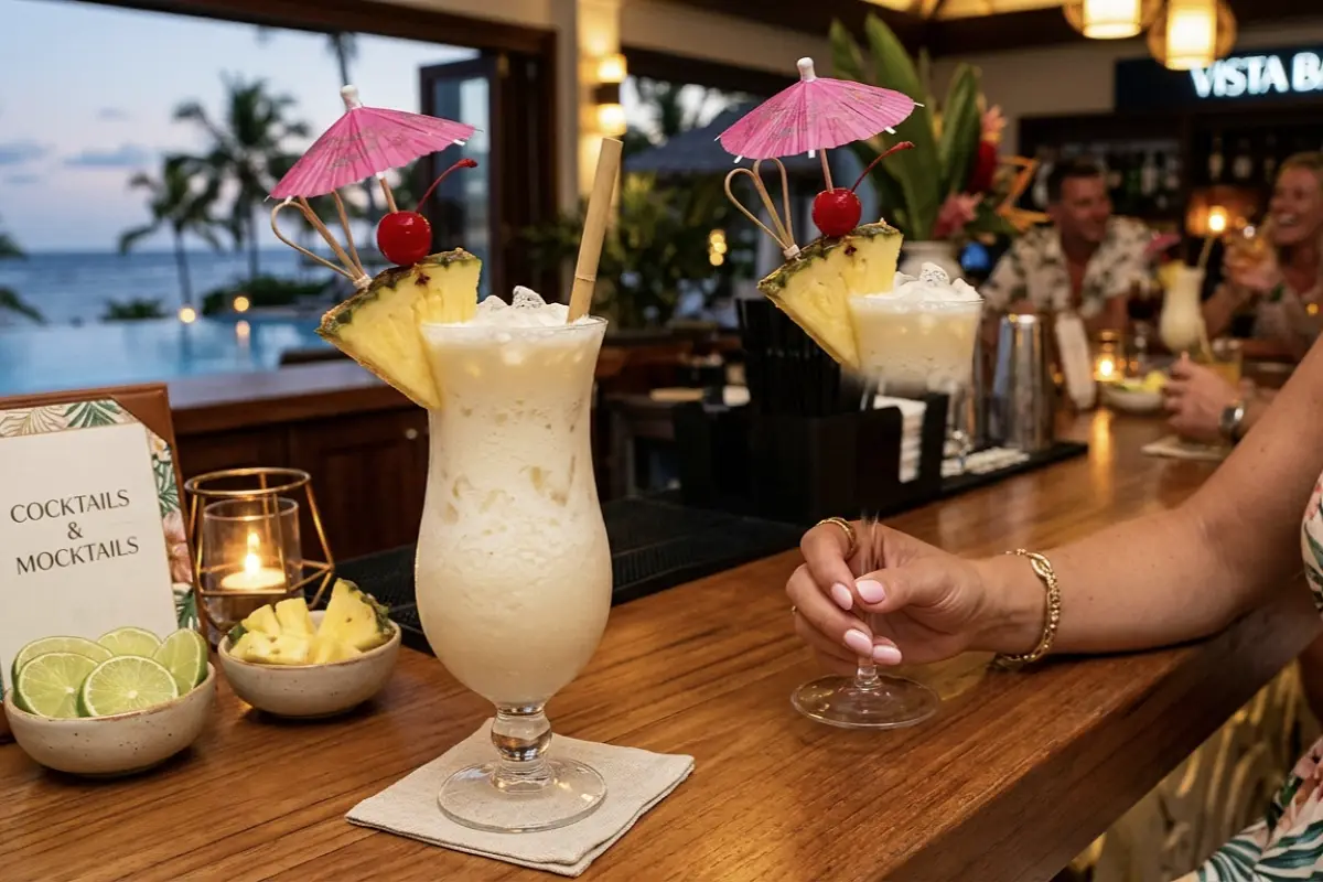 Virgin Pina Colada Mocktail Recipe – Hotel Style Tropical Drink