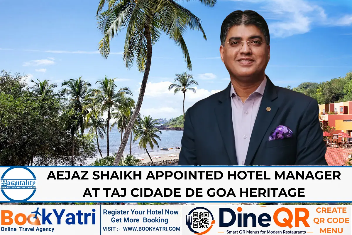 Aejaz Shaikh appointed Hotel Manager at Taj Cidade de Goa Heritage