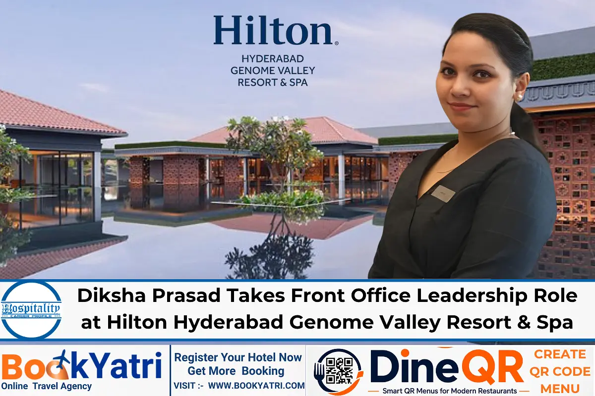 Diksha Prasad as New FOM at Hilton Hyderabad Genome Valley