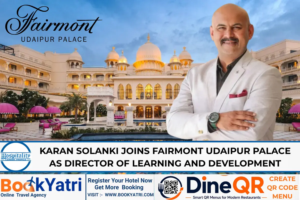 Fairmont Udaipur Palace appoints Karan Solanki as Director of L&D