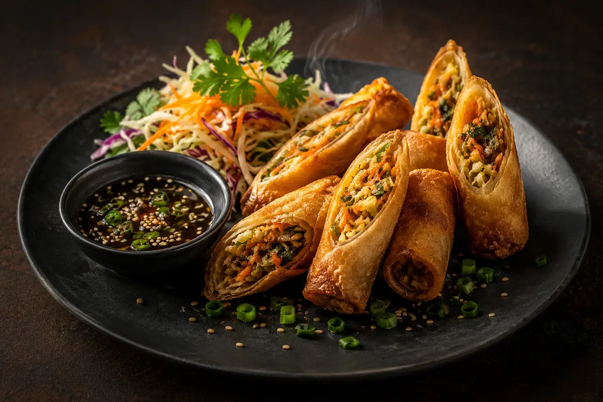 Crispy Veg Spring Rolls That Shatter at the First Bite