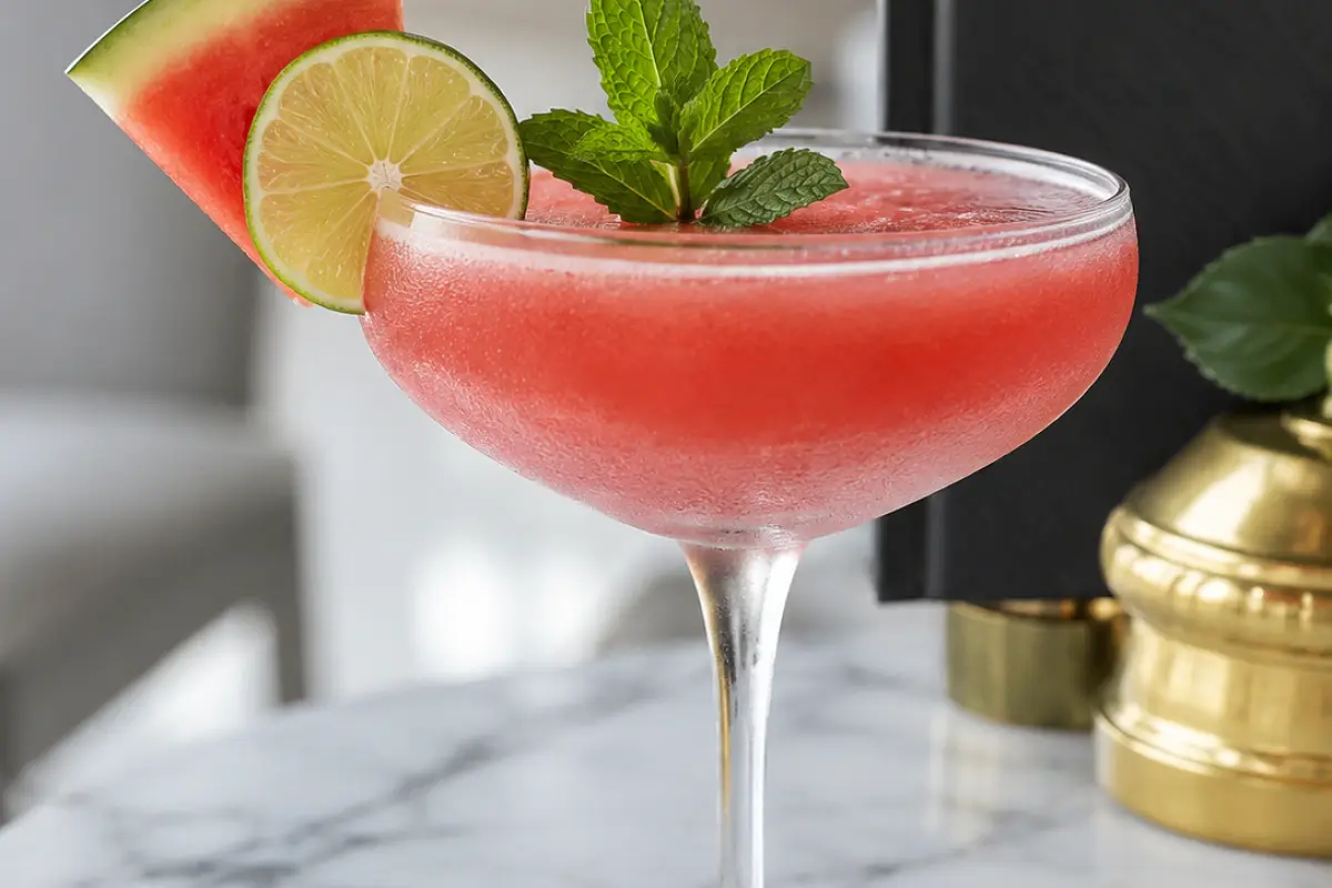 Shake a Watermelon Martini Cocktail That Tastes Like Pure Summer
