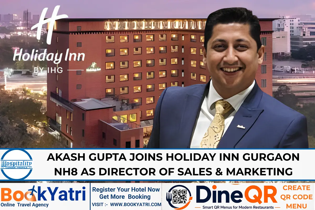 Akash Gupta Joins Holiday Inn Gurgaon NH8 as DOSM