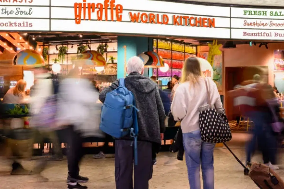 Giraffe Opens 179-Seat Restaurant at Edinburgh Airport Near Gate 6