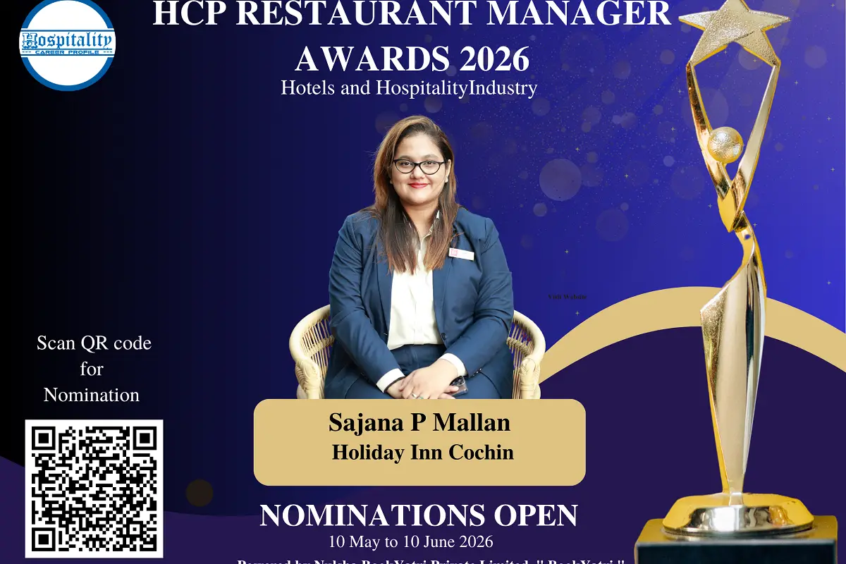 Sajana P Mallan, Food and Beverage Executive of Holiday Inn Cochin, Nominated for Restaurant Manager Award 2026