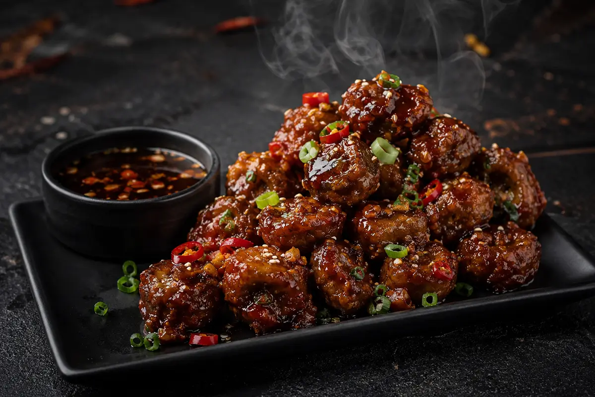 Chilli Garlic Mushrooms Recipe with SOP & Presentation Guide