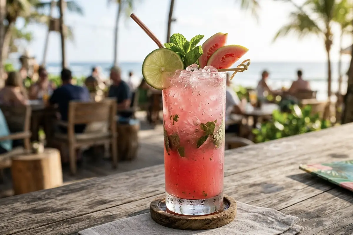 Guava Twist Mocktail: 7 Easy Steps Tropical Drink Hotel style