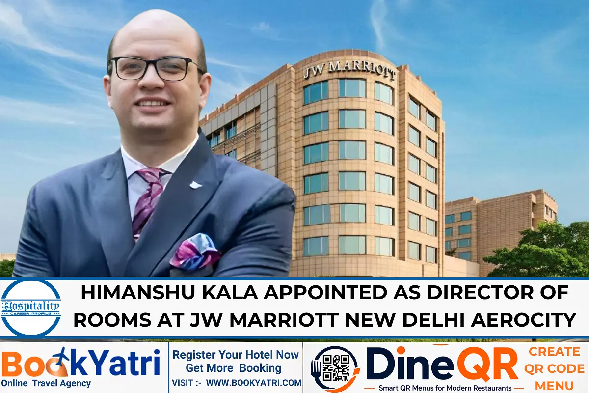 Himanshu Kala Appointed as Director of Rooms at JW Marriott New Delhi Aerocity