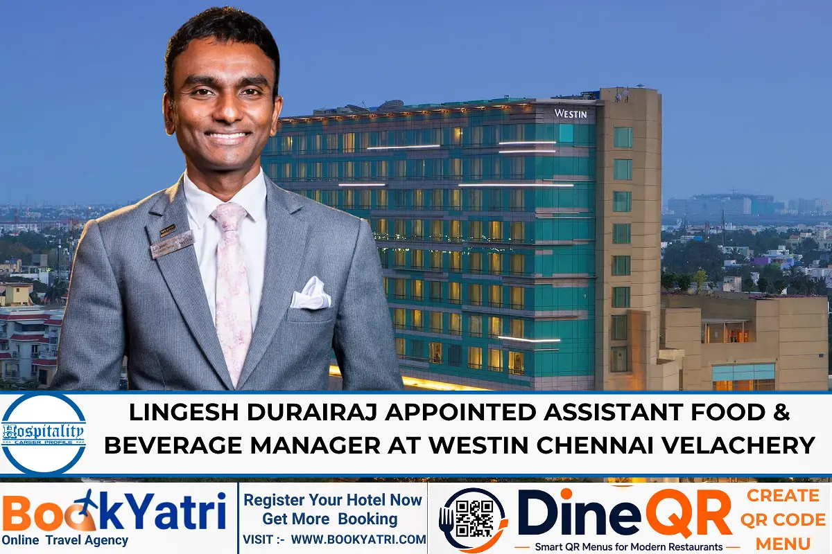 Lingesh Durairaj  Assistant F&B Manager at Westin Chennai Velachery