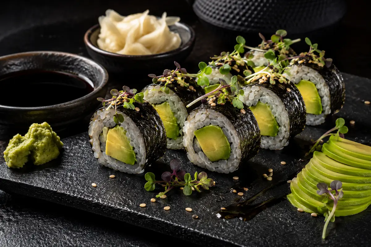 Avocado Sushi Rolls Recipe with SOP & Presentation Guide
