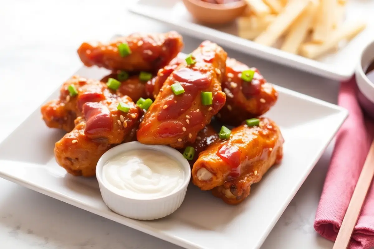 Asian BBQ Chicken Wings Recipe with SOP & Presentation Guide