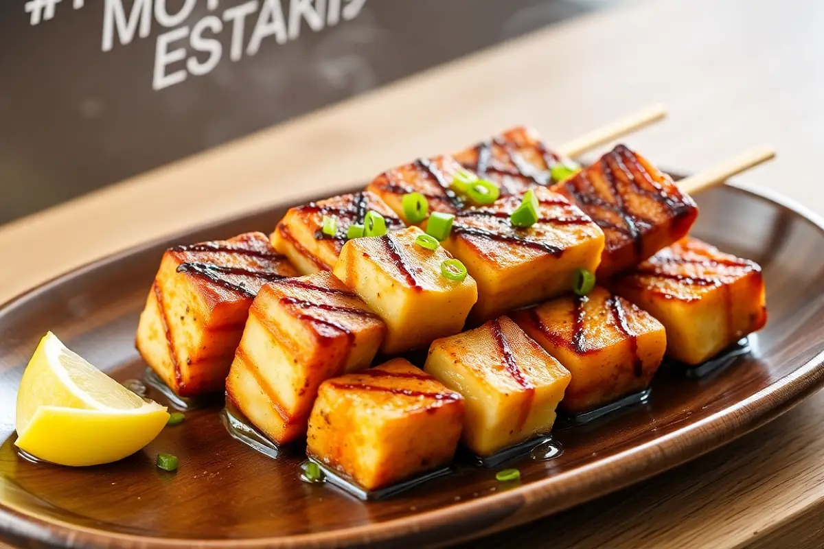 Tofu Yakitori Recipe with SOP & Presentation Guide