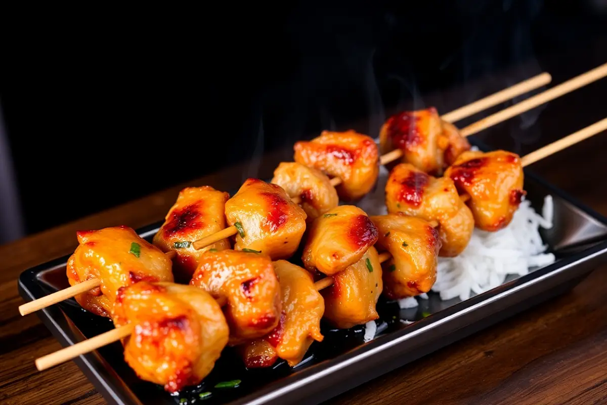 Chicken Yakitori Skewers Recipe with SOP & Presentation Guide