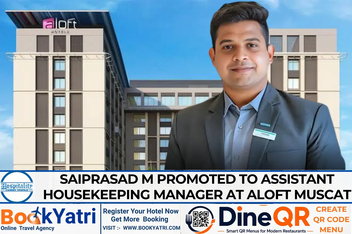 Saiprasad M Promoted to Assistant Housekeeping Manager at Aloft Muscat