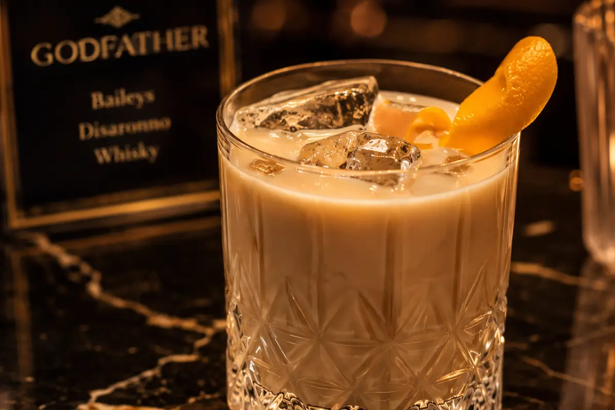 Godfather with Baileys Cocktail Recipe with SOP, Garnish & Presentation Guide