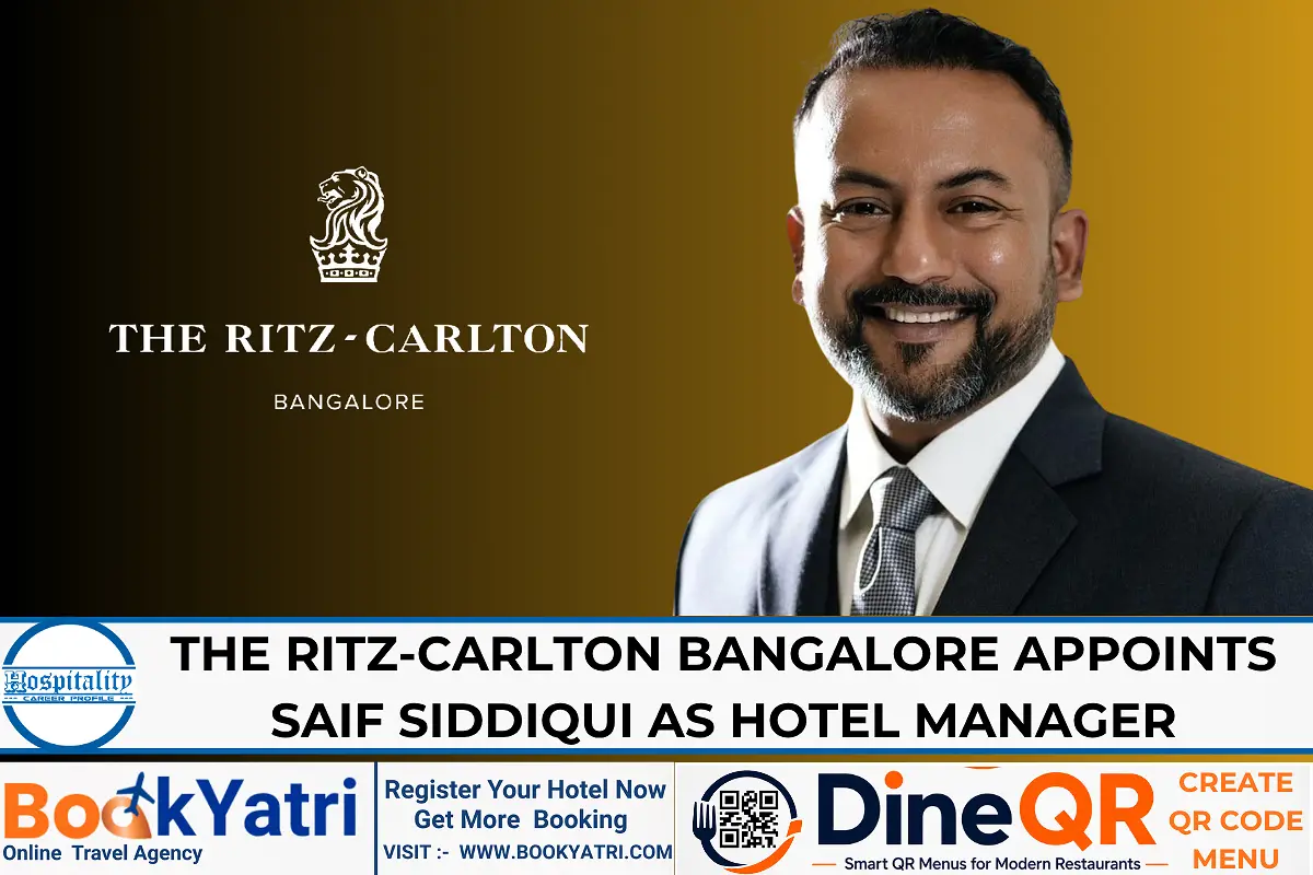 Saif Siddiqui Joins The Ritz-Carlton Bangalore as Hotel Manager