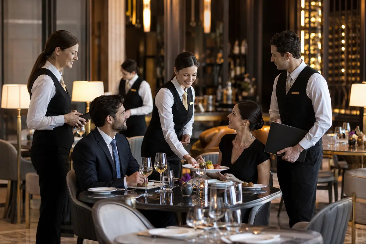 Sequence of Service in Restaurants Training for Hotel Operations