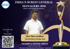 Hari Hara Sudhan, GM of The Beehives Nectar Nest, Nominated for India’s 50 Best General Managers 2026