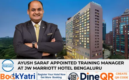 Ayush Saraf Appointed Training Manager at JW Marriott Hotel Bengaluru