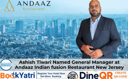 Ashish Tiwari Named General Manager at Andaaz Restaurant New Jersey