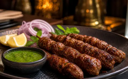 Seekh Kebab Recipe with SOP & Presentation Guide