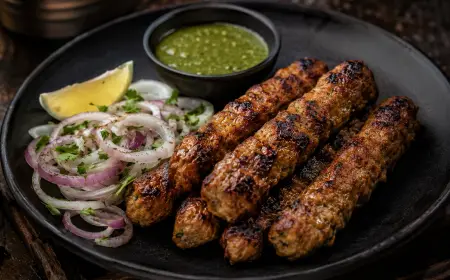Chicken Seekh Kebab Recipe with SOP & Presentation Guide