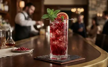 Pomegranate Punch Mocktail Recipe (Hotel Style Guide)
