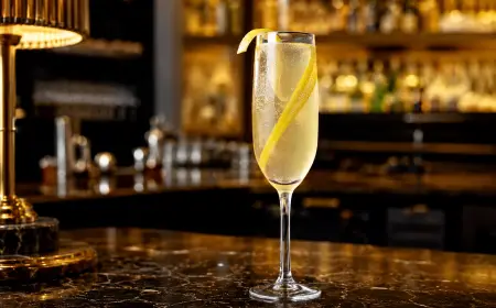French 75 Cocktail Recipe with SOP, Garnish & Presentation Guide