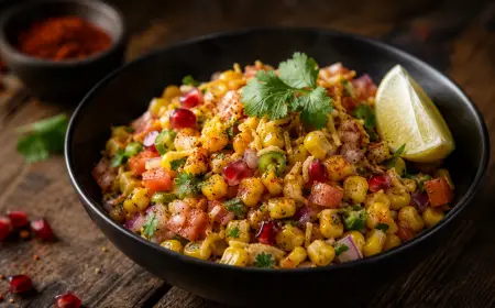 Corn Chaat Recipe with SOP & Presentation Guide